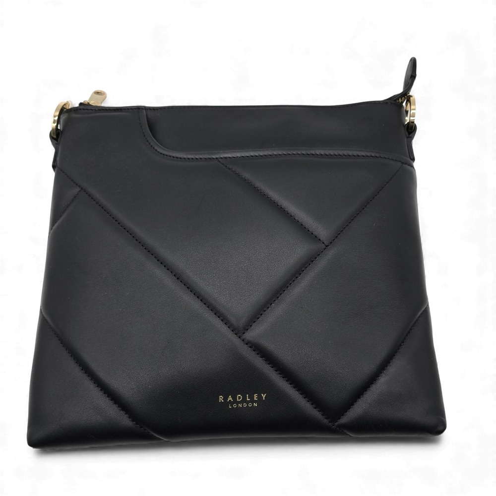 Radley London Pockets 2.0 Quilted Zip Bag Small 10x9x1in Crossbody Black - Picture 4 of 8